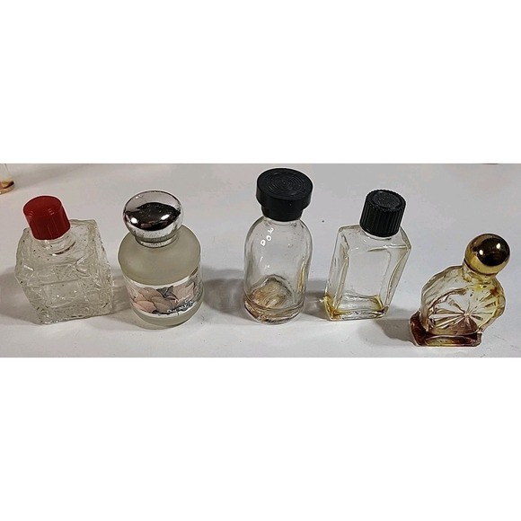 Vintage Large Lot Empty Perfume Parfum Bottles Various Designer Scents - Picture 4 of 12